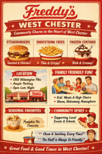 Freddy’s West Chester Where Classic Comfort Meets Community Charm