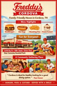 Freddy’s Cordova A Family-Friendly Haven for Classic American Comfort