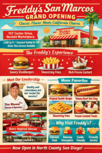 Freddy’s Frozen Custard & Steakburgers Brings Its Signature Charm to San Marcos