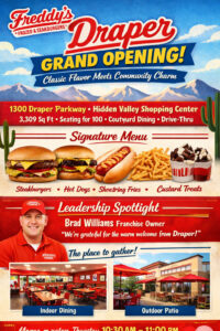 Freddy’s Frozen Custard & Steakburgers Expands into Southern Salt Lake City with New Draper Location