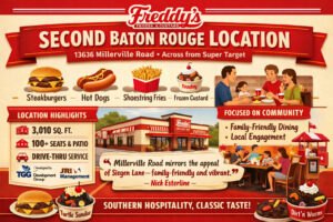 Freddy’s Second Baton Rouge Location
