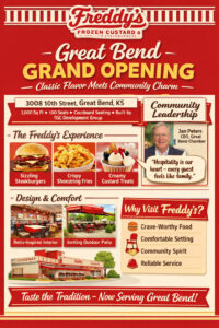 Freddy’s Frozen Custard & Steakburgers Opens in Great Bend: A New Chapter in Community Dining