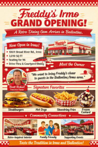 Freddy’s Irmo: A Retro Dining Gem Arrives in Ballentine