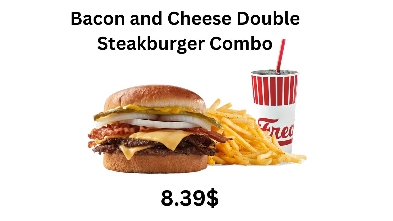 Bacon and Cheese Double Steakburger Combo