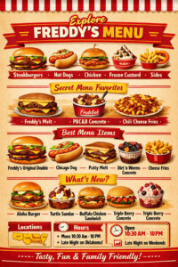 Explore Freddy’s Menu
