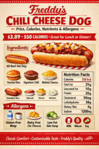 Freddy’s Chili Cheese Dog
