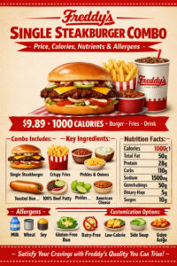 Freddy’s Single Steakburger Combo