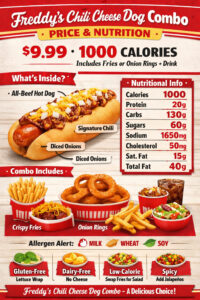 Freddy’s Chili Cheese Dog Combo