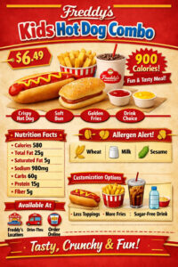 Freddy’s Kids Hot Dog Combo