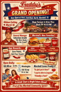 Freddy’s Opens New Location in Marshall with Grand Celebration