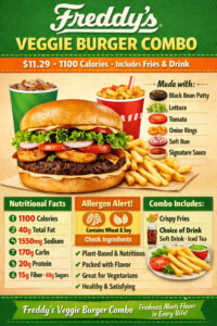 Freddy’s Veggie Burger Combo
