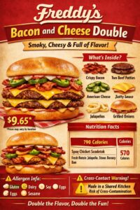 Bacon and Cheese Double
