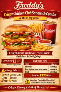 Crispy Chicken Club Sandwich Combo