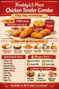 Freddy’s 5-Piece Chicken Tender Combo