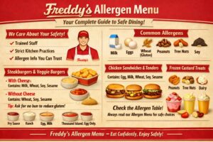 Freddy’s Allergen Menu