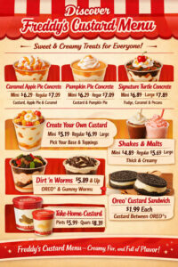 Freddy’s Custard Menu with Prices