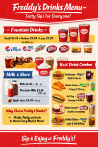 Freddy’s Drinks Menu