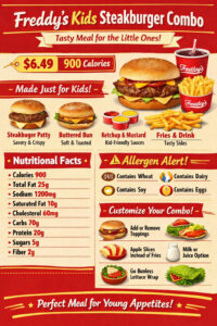Freddy’s Kids Steakburger Combo