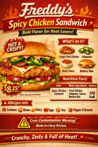 Freddy’s Spicy Chicken Sandwich