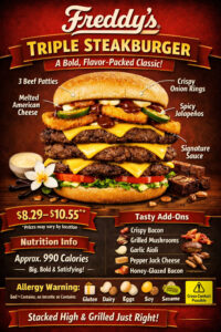 Freddy’s Triple Steakburger