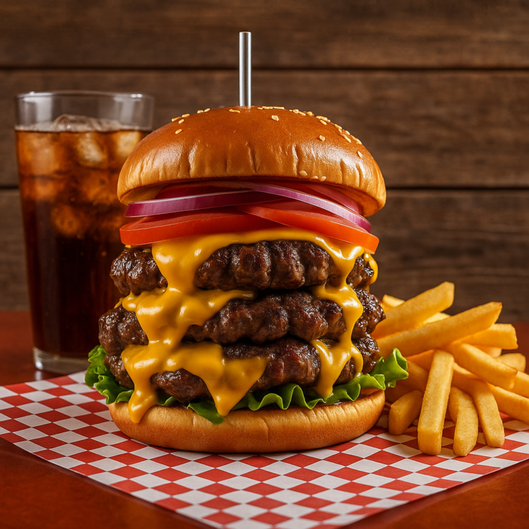 Freddy's Triple Steakburger Combo