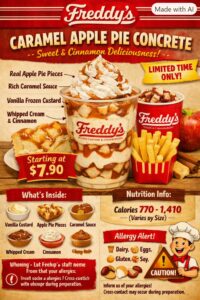 Freddy’s Caramel Apple Pie Concrete