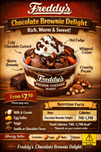 Freddy’s Chocolate Brownie Delight