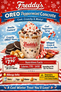 Freddy’s OREO Peppermint Concrete