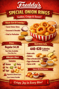 Freddy’s Special Onion Rings