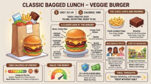 Classic Bagged Lunch – Veggie Burger