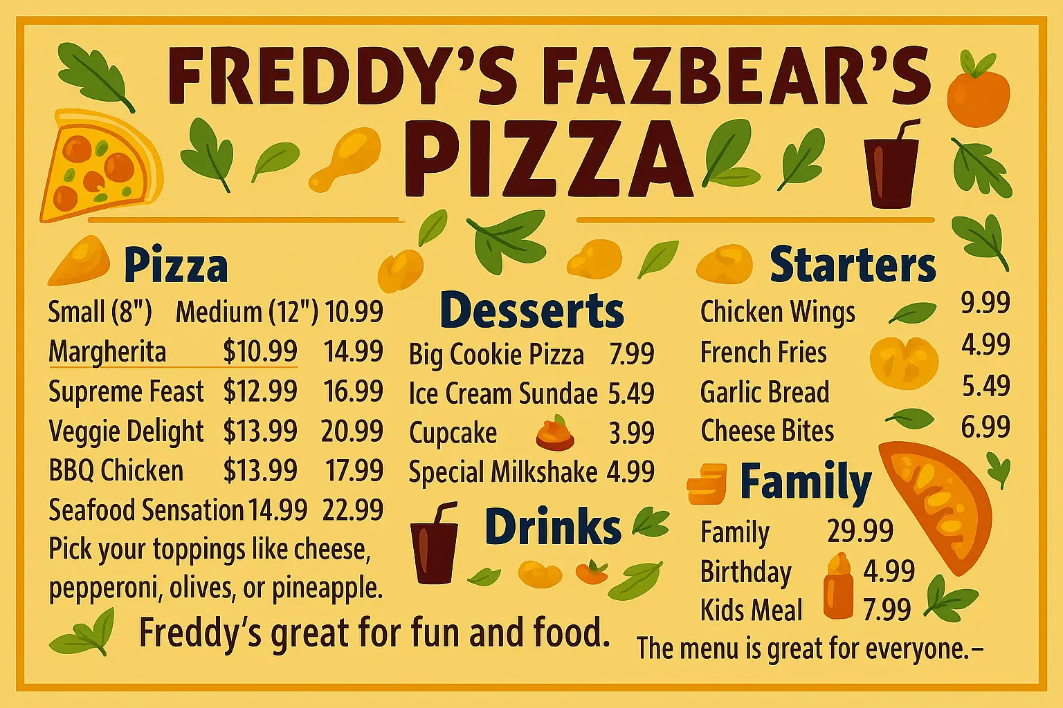 Freddy's Fazbear Pizza picture.