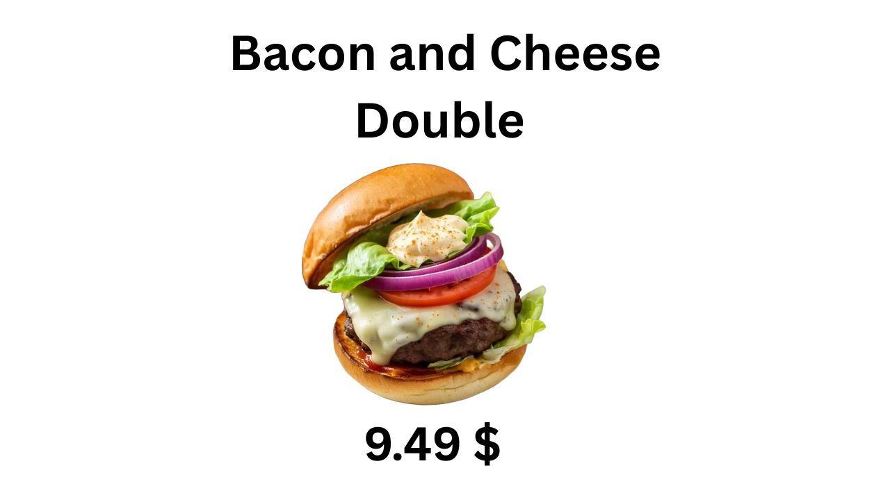 Freddy’s Bacon and Cheese Double