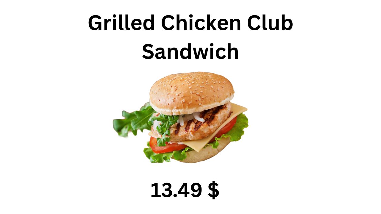 Freddy’s Grilled Chicken Club Sandwich
