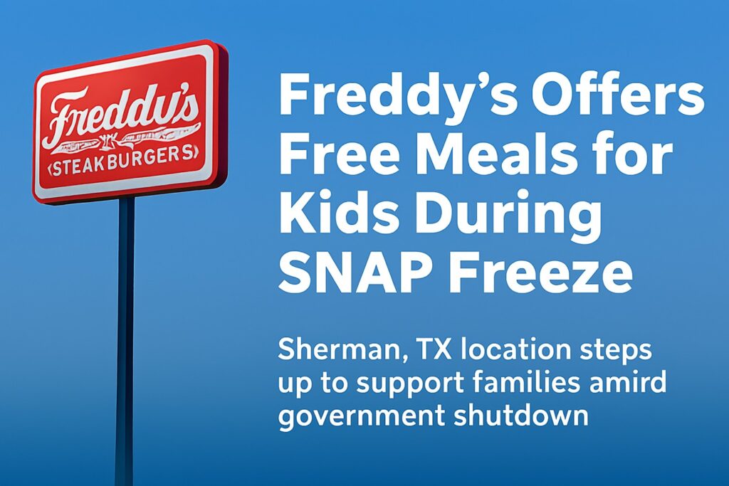 Freddy’s Free Meals During SNAP Freeze