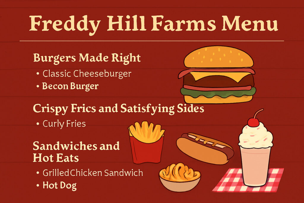 Freddy Hill Farms Menu