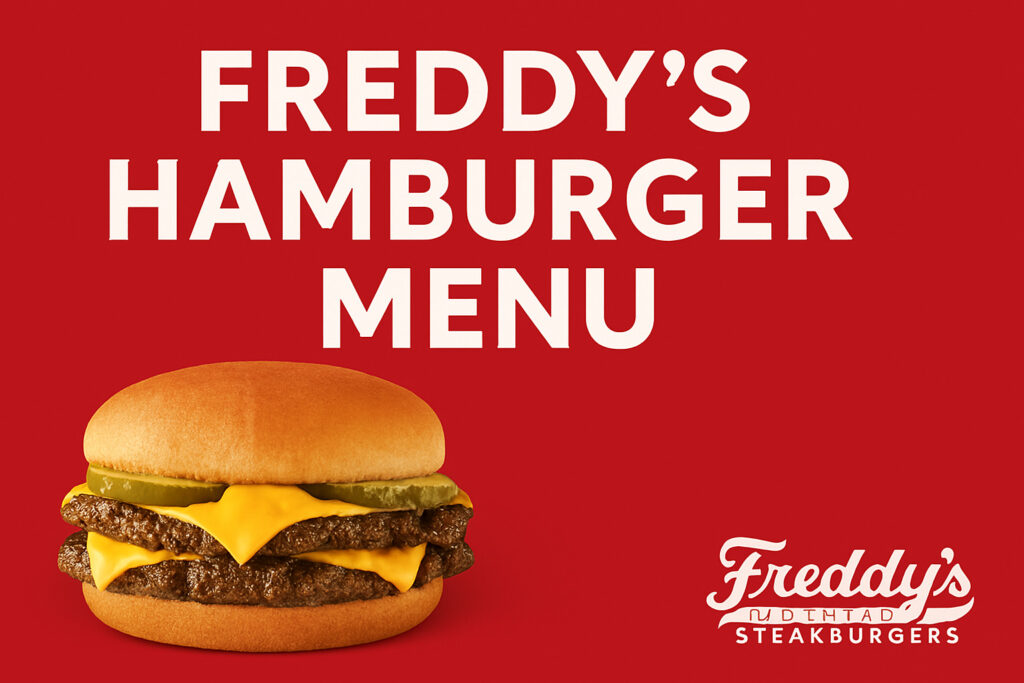Freddy’s Hamburger Menu