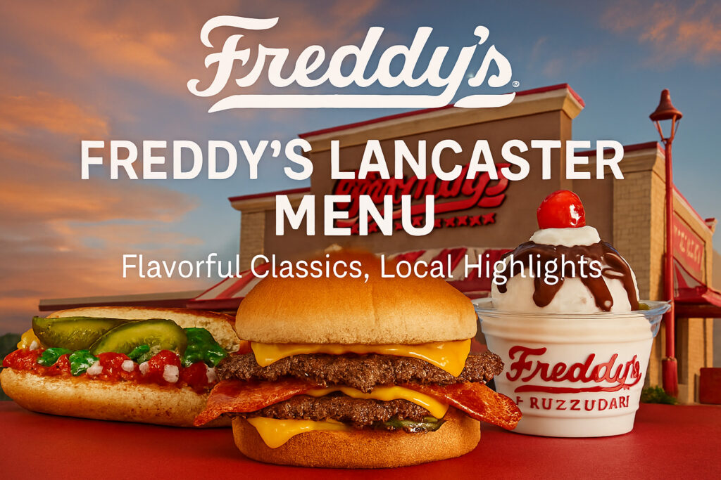 Freddy’s Lancaster Menu