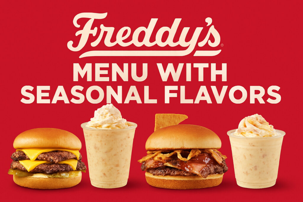 Freddy’s Menu with Seasonal Flavors