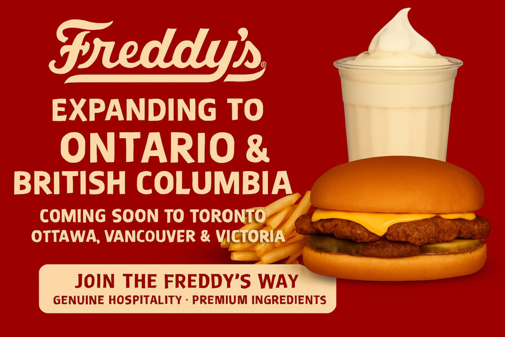 Freddy’s Announces Expansion into Ontario and British Columbia