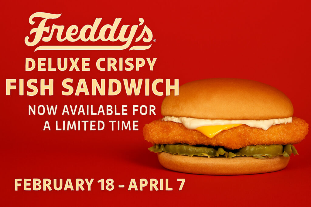 Freddy’s Launches Deluxe Crispy Fish Sandwich Nationwide for Limited Time