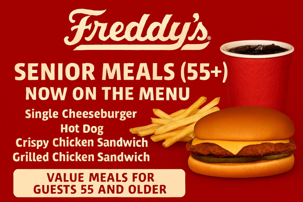 Freddy’s Launches Senior Meals as Part of Expanded Menu Strategy
