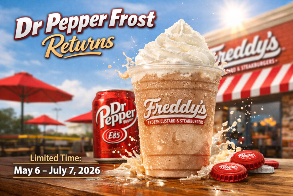 Freddy’s Brings Back Dr Pepper Frost for Summer 2026