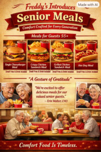 Freddy’s Introduces Senior Meals – Comfort Crafted for Every Generation