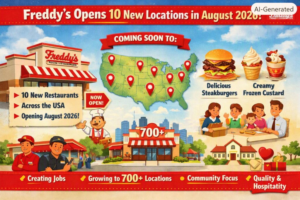 Freddy’s Opens 10 New Locations in August 2026