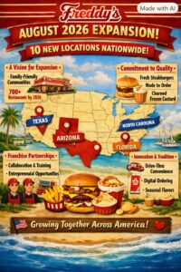 Freddy’s Opens 10 New Locations in August 2026