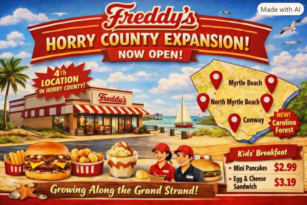 Freddy’s Expands in Horry County with Fourth Location