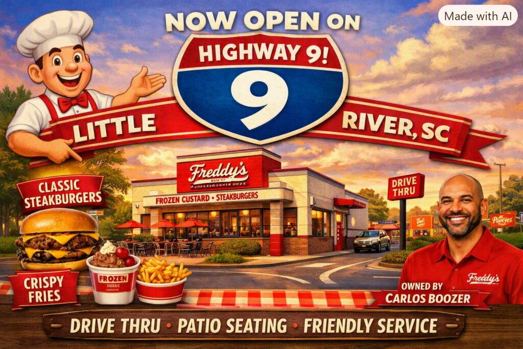Freddy’s Opens on Highway 9 – Little River, SC