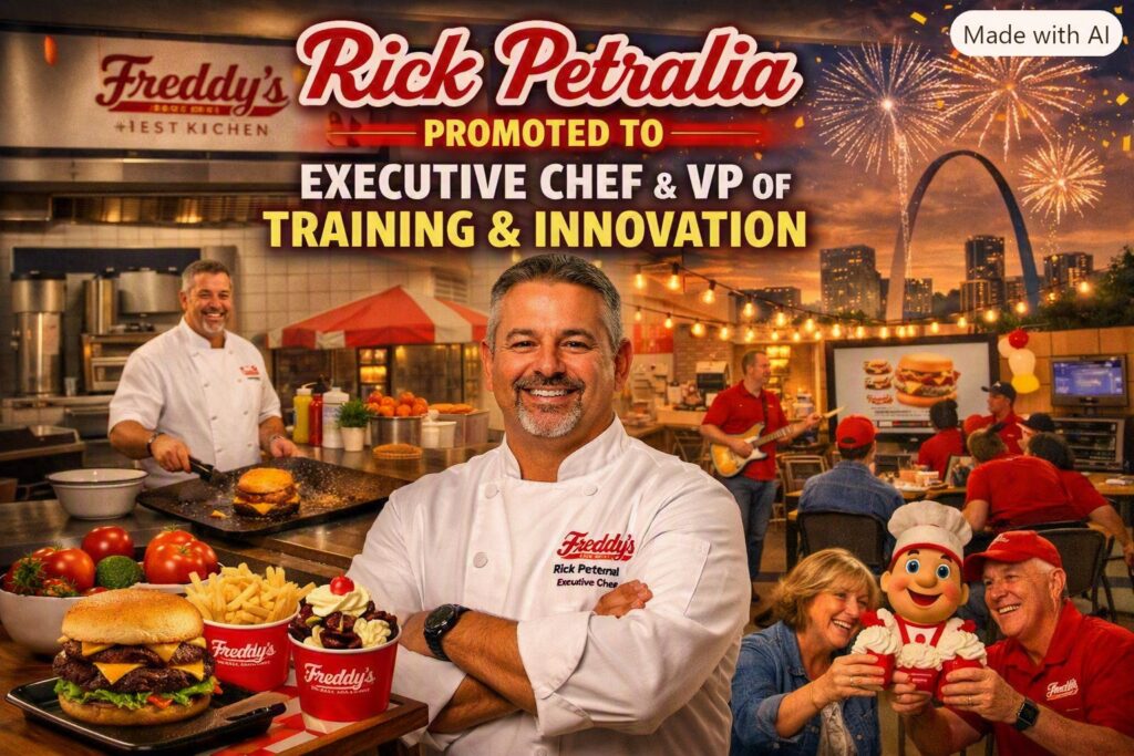 Freddy’s Promotes Rick Petralia to Executive Chef and Vice President of Training 