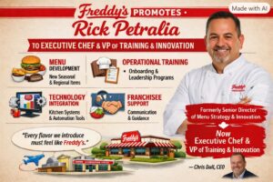 Freddy’s Promotes Rick Petralia to Executive Chef and Vice President of Training 