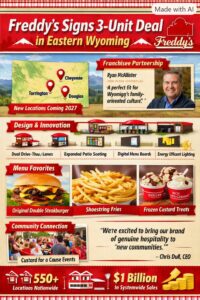 Freddy’s Signs 3‑Unit Deal in Eastern Wyoming